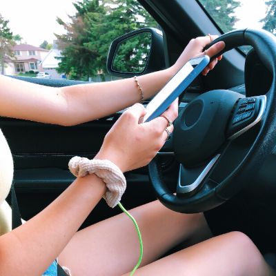 Roseville distracted driving attorney reviewing phone records